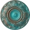 Ekena Millwork Whitman Ceiling Medallion (For Canopies up to 3 3/4"), 13"OD x 1 3/8"P, Copper Green Patina CM13WHCGS - alternate 1